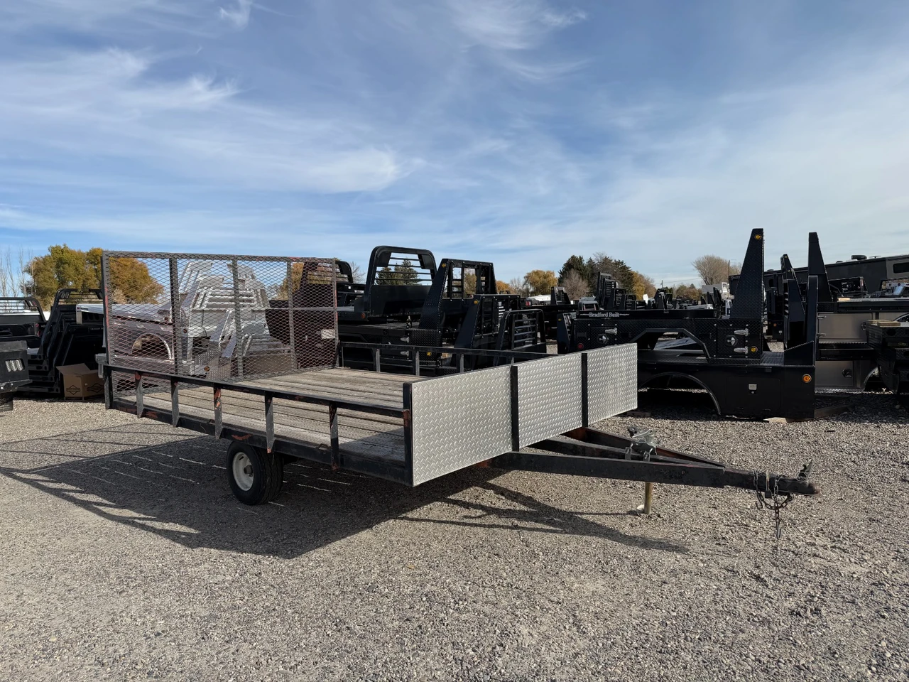 2008 2008 96"X12' Utility Trailer | Single Axle Axle | Rear Ramp Gate, Wood Deck