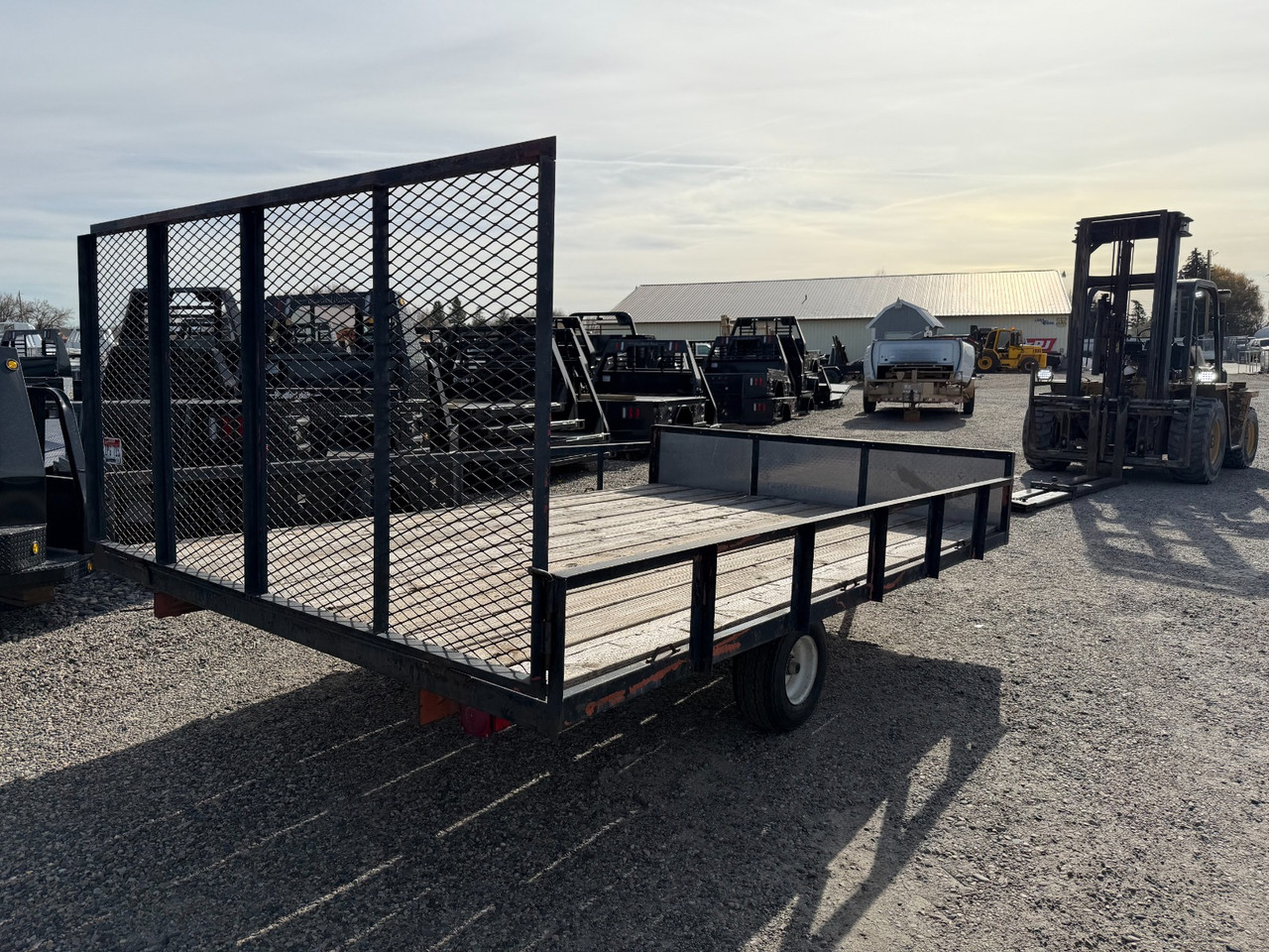 2008 2008 96"X12' Utility Trailer | Single Axle Axle | Rear Ramp Gate, Wood Deck