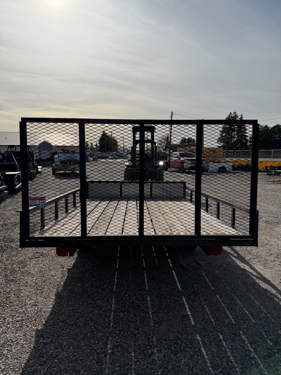 2008 2008 96"X12' Utility Trailer | Single Axle Axle | Rear Ramp Gate, Wood Deck
