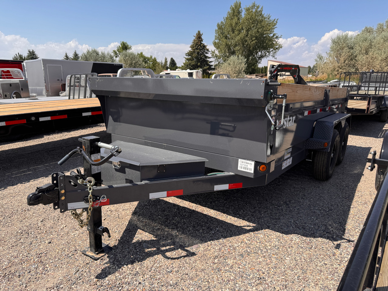 Iron Bull Trailers 2026 DCB 83"X14' Scissor Dump Trailer | Tandem Axle Axle 14K, 20" Sides, Slide In Ramps