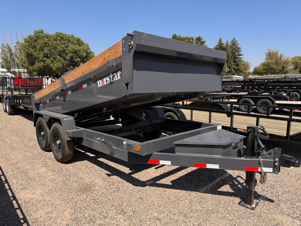 Iron Bull Trailers 2026 DCB 83"X14' Scissor Dump Trailer | Tandem Axle Axle 14K, 20" Sides, Slide In Ramps