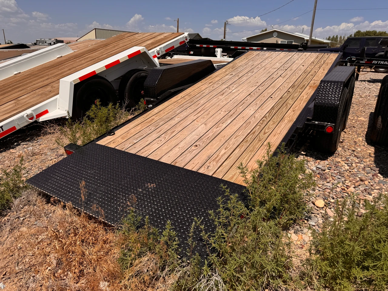 P.J. Trailers 2025 T6 83"X18' Car Hauler Gravity Tilt Trailer | Tandem Axle Axle 14K, 16' Tilt, 2' Stationary,  Torsion Axles, Chain Tray