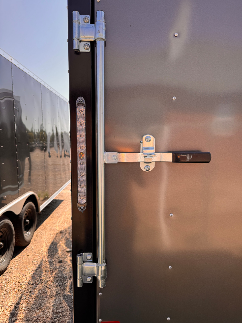 Charmac Trailers 2026 ATLAS 100"X18' V-Nose Cargo Trailer | Tandem Axle Axle 9.99K, 7' Tall, Spring Axles, Rear Ramp Door, Driver Side Access Door,