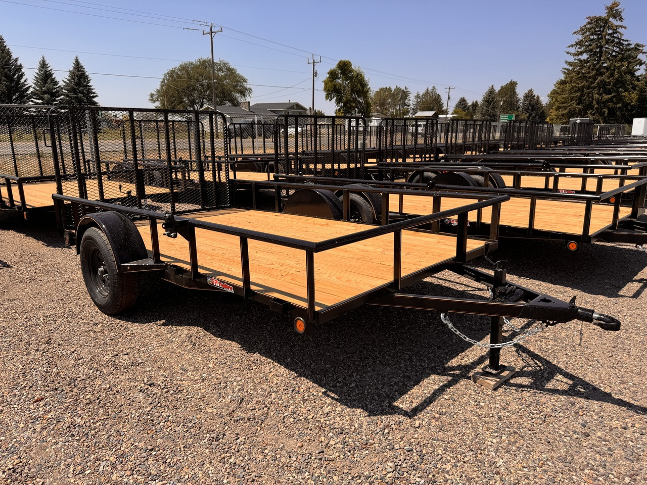 GR Trailers 2026 82"X12' Utility Trailer | Single Axle Axle 2.99K, Pieptop Rails, Spring Assist Rampgate