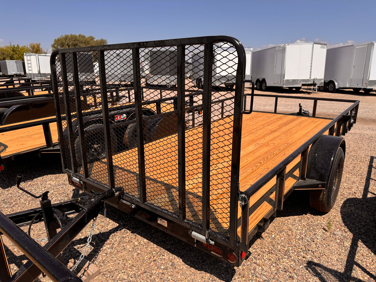 GR Trailers 2026 82"X14' Utility Trailer | Single Axle Axle 2.99K, Pieptop Rails, Spring Assist Rampgate