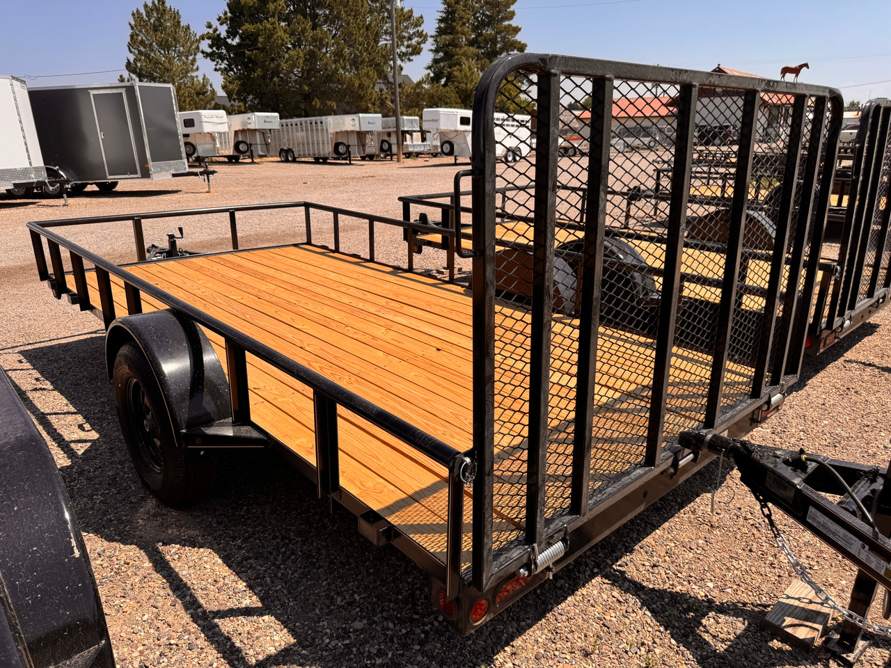 GR Trailers 2026 82"X14' Utility Trailer | Single Axle Axle 2.99K, Pieptop Rails, Spring Assist Rampgate