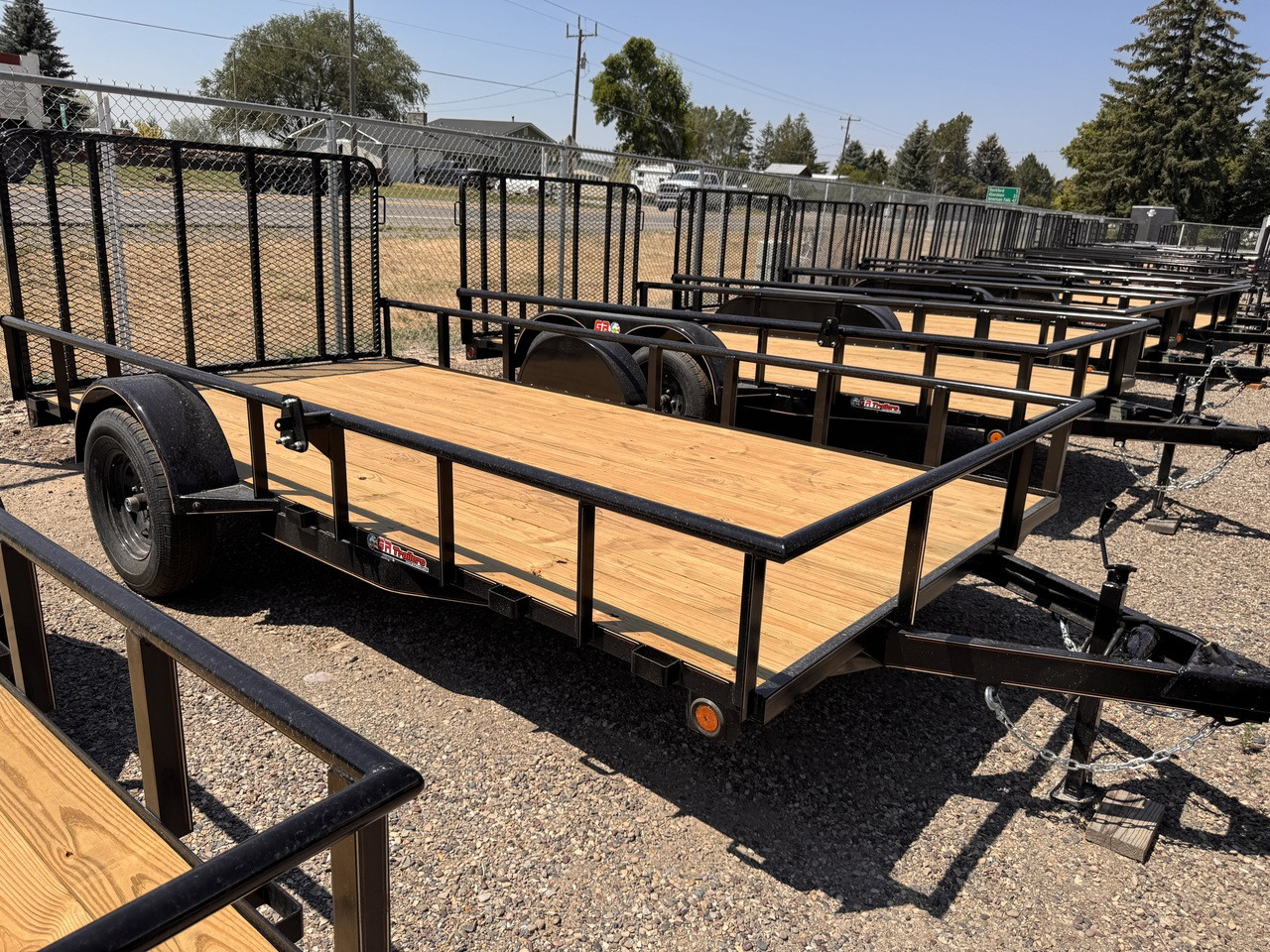GR Trailers 2026 82"X14' Utility Trailer | Single Axle Axle 2.99K, Pieptop Rails, Spring Assist Rampgate