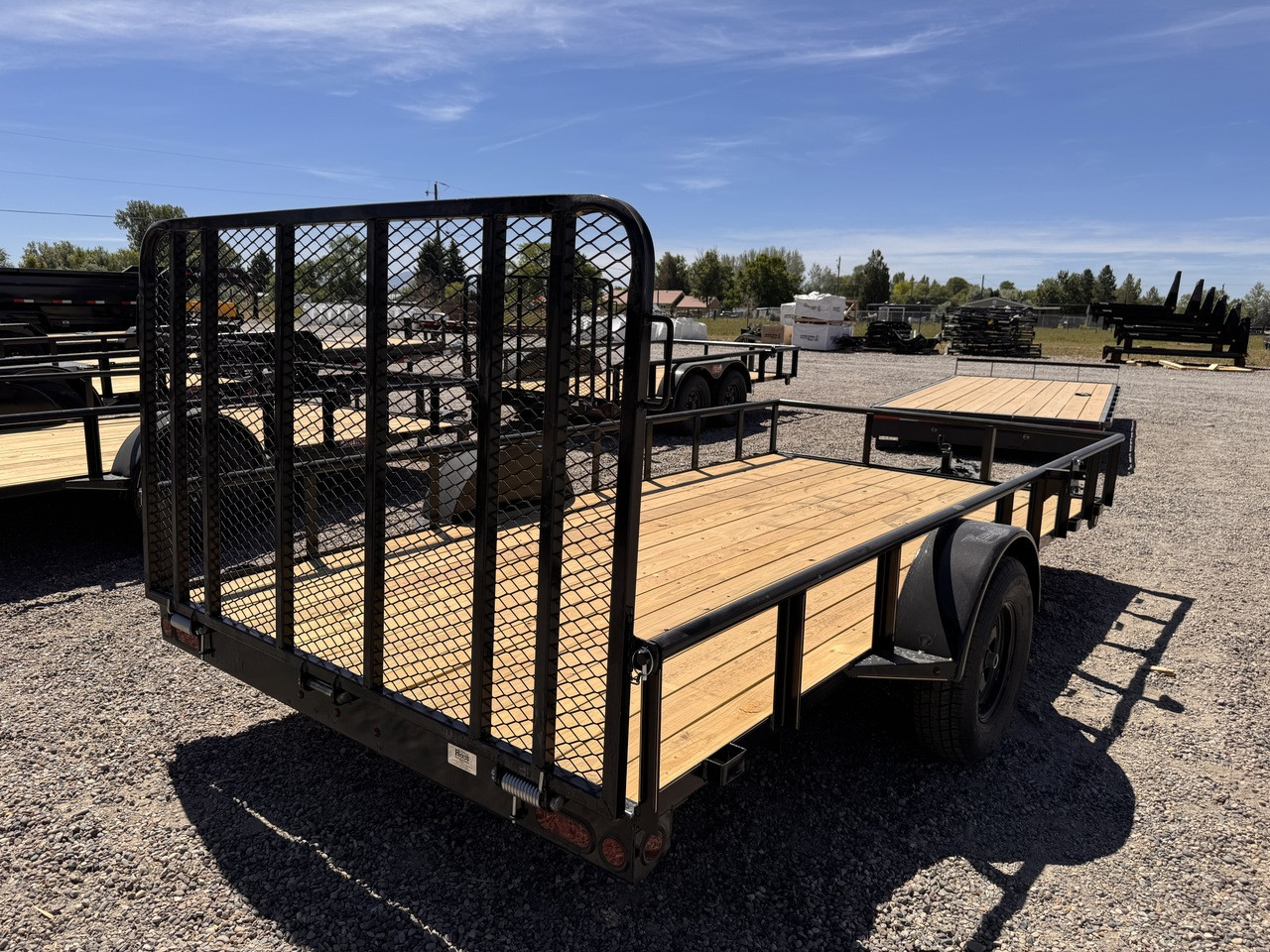 GR Trailers 2026 82"X14' Utility Trailer | Single Axle Axle 2.99K, Pieptop Rails, Spring Assist Rampgate