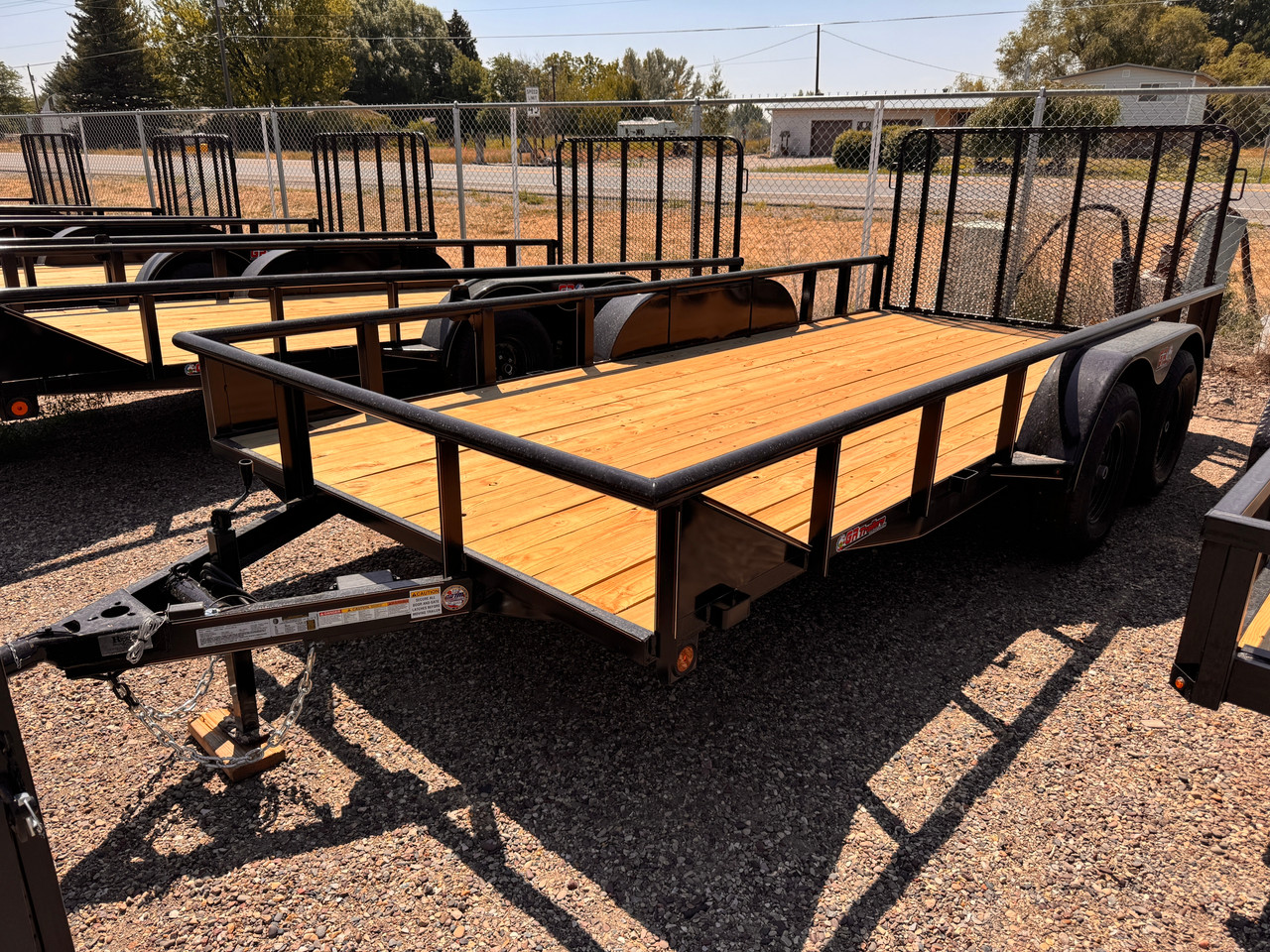 GR Trailers 2026 82"X16' Utility Trailer | Tandem Axle Axle 7K, Pieptop Rails, Spring Assist Rampgate, Spare Tire Mount