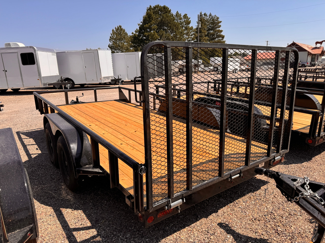 GR Trailers 2026 82"X16' Utility Trailer | Tandem Axle Axle 7K, Pieptop Rails, Spring Assist Rampgate, Spare Tire Mount
