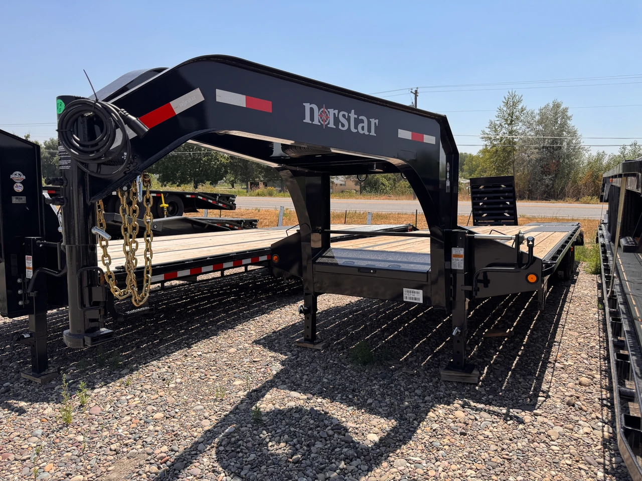 Norstar Trailers 2026 FXG 102"X28' Deckover Flatbed Trailer | Tandem Axle Axle 22K, Engineered I-Beam Frame, Front Tool Box, Rampage Ramps