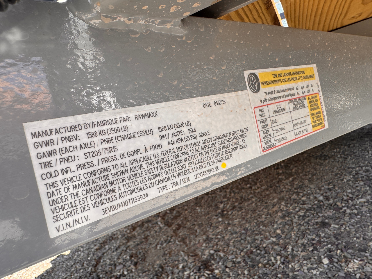 Raw Maxx Trailers 2026 UTX 83"X14' Utility Trailer | Single Axle Axle 3.5K, 2" Round Tube Rail, 4' Rampgate, Black Diamond Plate Trim, Straight Deck