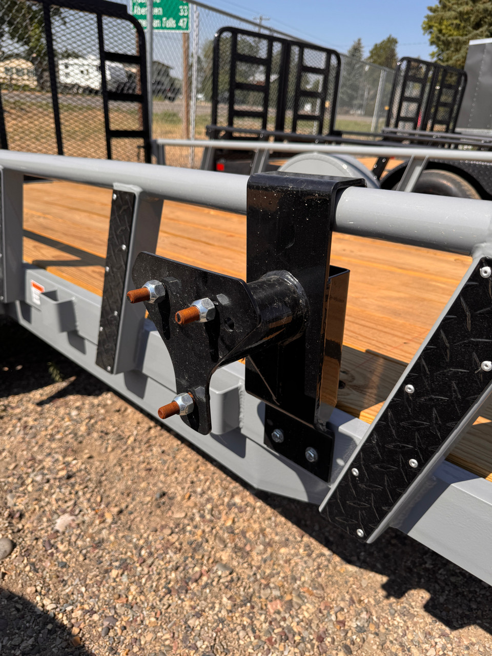 Raw Maxx Trailers 2026 UTX 83"X14' Utility Trailer | Single Axle Axle 3.5K, 2" Round Tube Rail, 4' Rampgate, Black Diamond Plate Trim, Straight Deck
