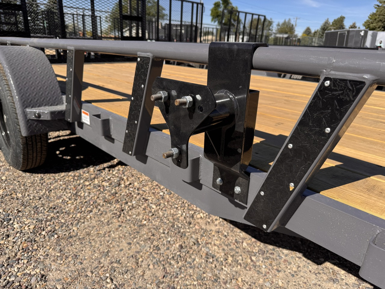Raw Maxx Trailers 2026 UTX 83"X14' Utility Trailer | Single Axle Axle 3.5K, 2" Round Tube Rail, 4' Rampgate, Straight Deck