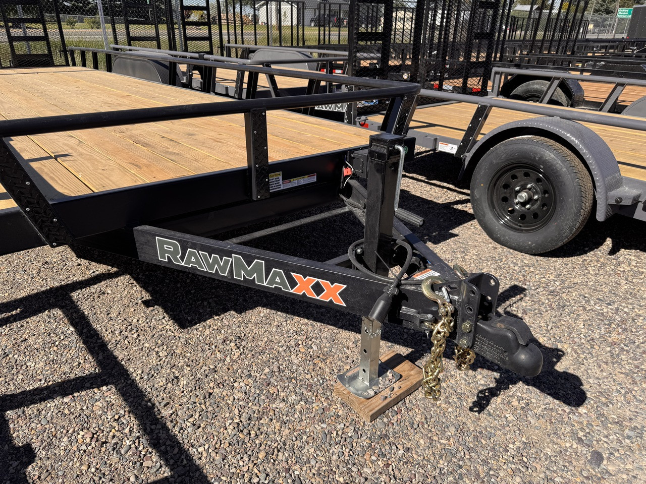 Raw Maxx Trailers 2026 UTX 83"X24' Utility Trailer | Tandem Axle Axle 10K, 2" Round Tube Rail, 4' Split HD Gate, Dovetail