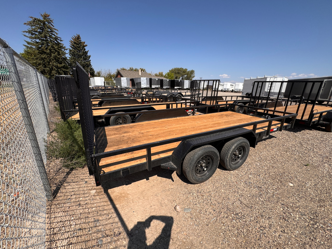 Dutton Trailers 2026 84"X16' Utility Trailer | Tandem Axle Axle 7K, Tube Top Rail, Led Lights, Rear Ramp Gate