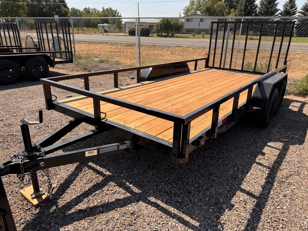 Dutton Trailers 2026 84"X16' Utility Trailer | Tandem Axle Axle 7K, Tube Top Rail, Led Lights, Rear Ramp Gate