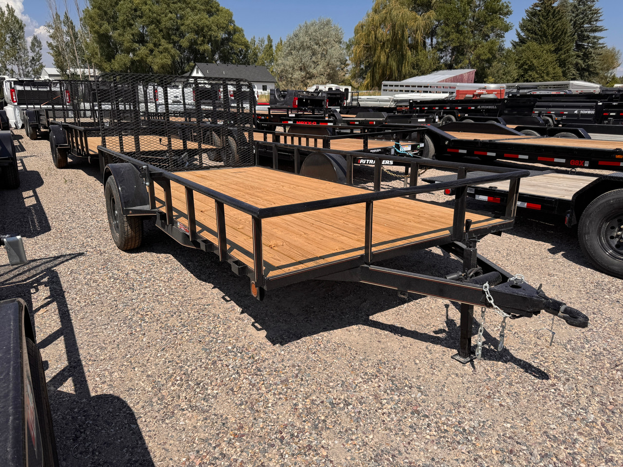 GR Trailers 2026 82"X14' Utility Trailer | Single Axle Axle 2.99K, Pieptop Rails, Spring Assist Rampgate