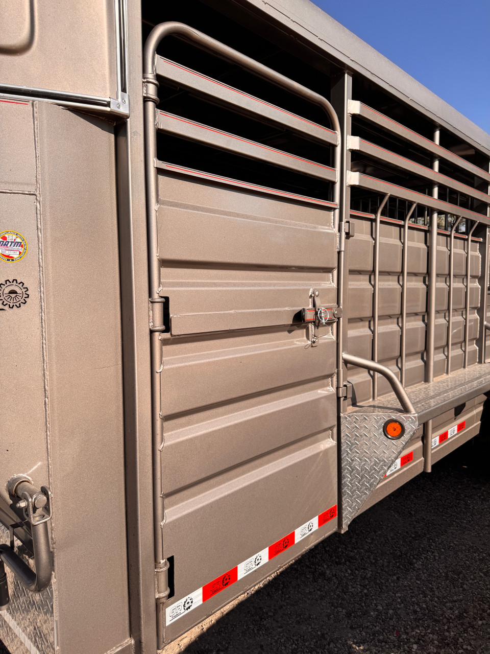 GR Trailers 2026 80"X20' Stock Trailers | Tandem Axle Axle 14K, Rubber Floor, Side Escape Door, Single Divider Gate, Swing Slide Combo Gate