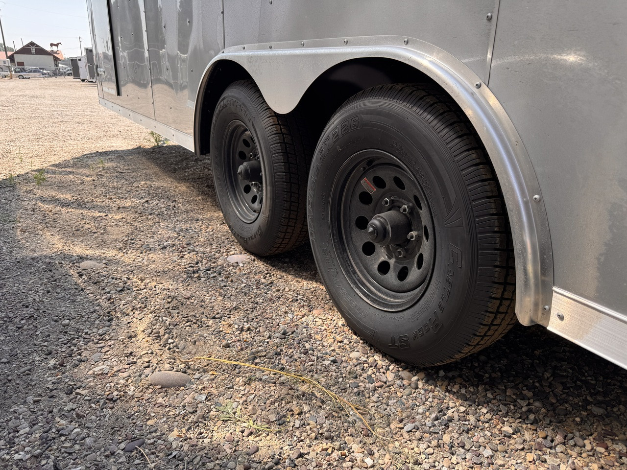 Charmac Trailers 2027 Atlas 100"X22' V-Nose Cargo Trailer | Tandem Axle Axle 9.99K, 7' Tall, MD Tie-Downs, Spring Axles, Rear Ramp Door, Driver Side Access Door