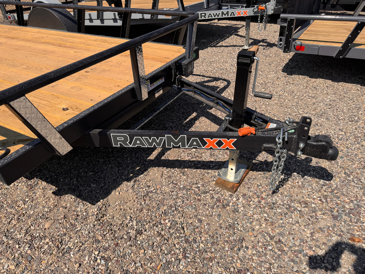 Raw Maxx Trailers 2027 UTX 77"X12' Utility Trailer | Single Axle Axle 3.5K, 4' Ramp Gate, Pipetop Rails, Tread Brite Trim, Steel Diamond Plate Fenders