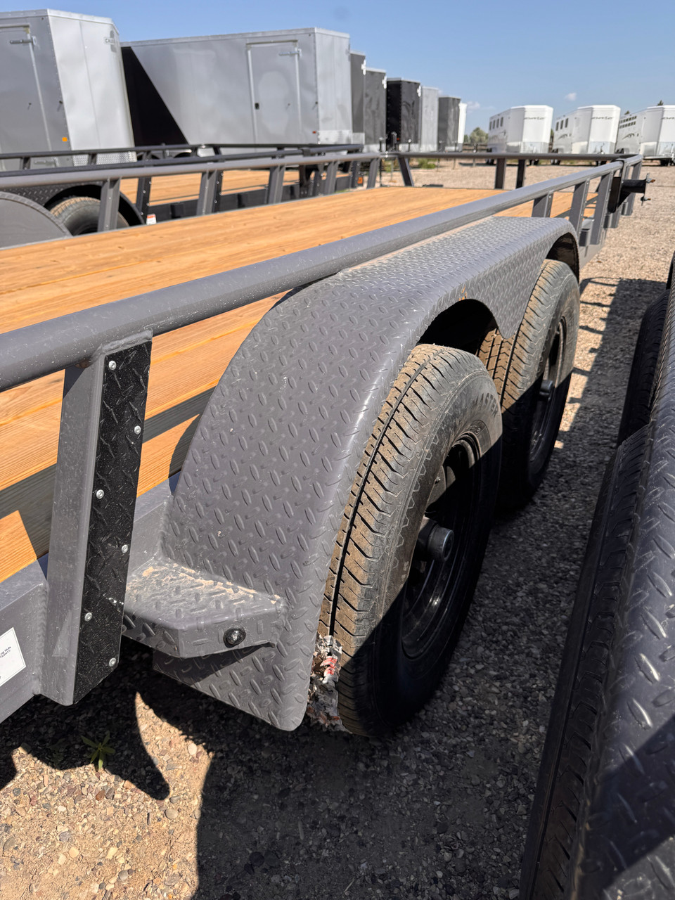 Raw Maxx Trailers 2026 UTX 83"X24' Utility Trailer | Tandem Axle Axle 10K, Dovetail, Split HD Ramp Gate, Spare Tire Mount, Pipetop Rail, Steel Diamond Plate Fenders
