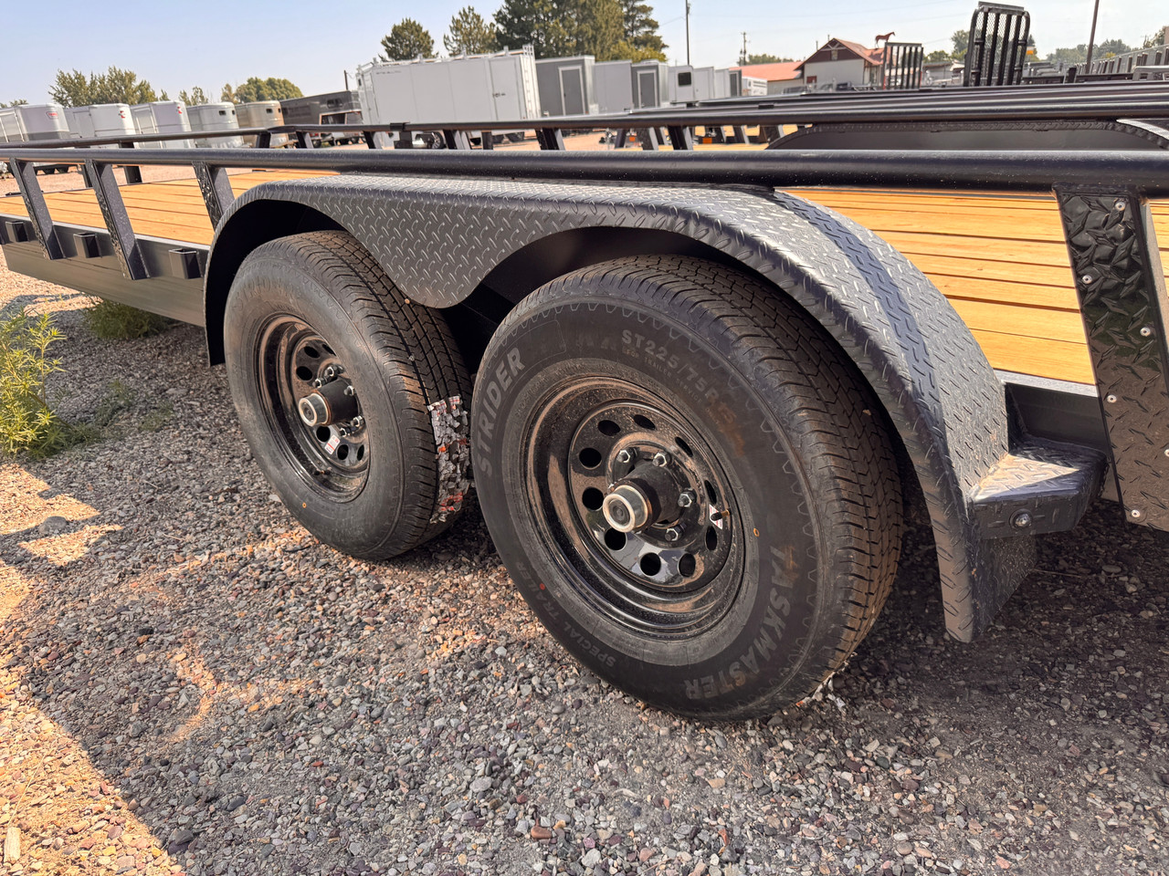 Raw Maxx Trailers 2026 UTX 83"X24' Utility Trailer | Tandem Axle Axle 10K, HD Ramp Gate, Spare Tire Mount, Pipetop Rail, Steel Diamond Plate Fenders