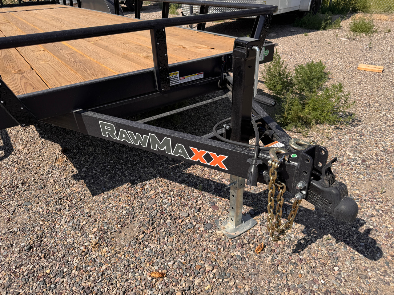 Raw Maxx Trailers 2026 UTX 83"X24' Utility Trailer | Tandem Axle Axle 10K, HD Ramp Gate, Spare Tire Mount, Pipetop Rail, Steel Diamond Plate Fenders
