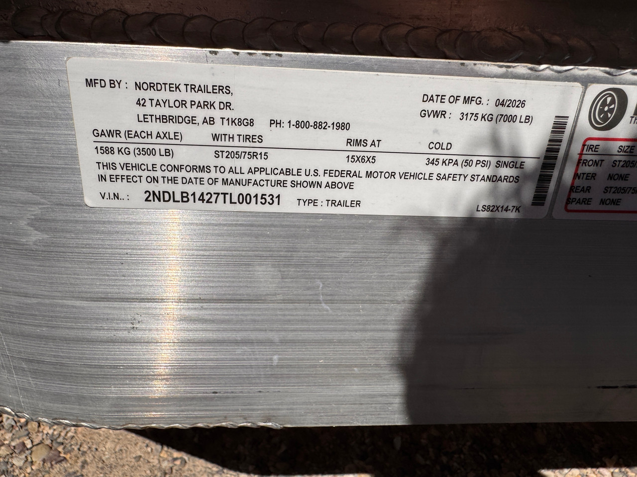 Nordtek Trailers 2026 82"X14' Landscaping Trailer | Tandem Axle Axle