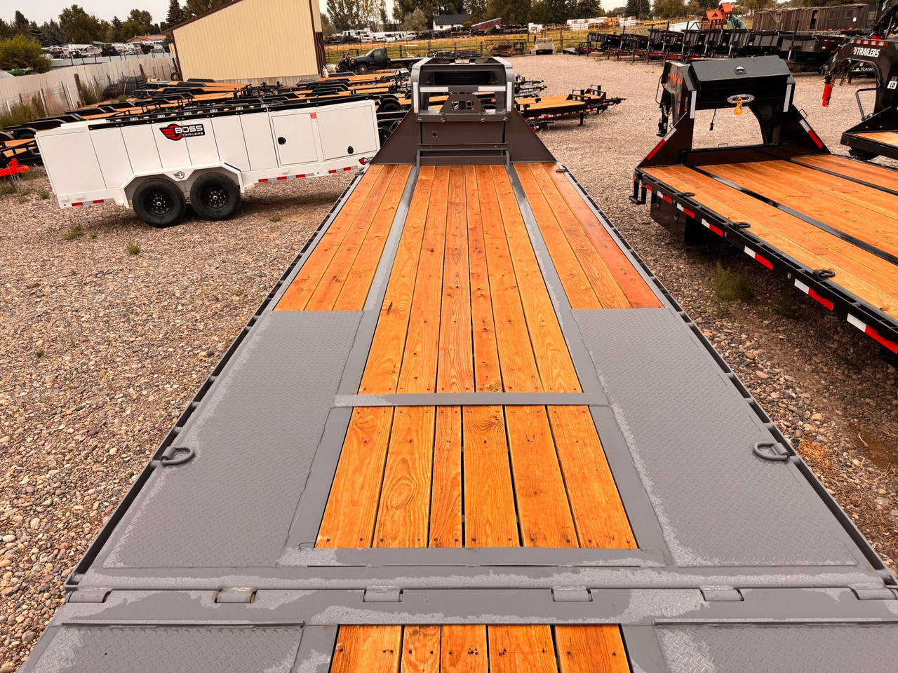 Raw Maxx Trailers 2026 HTX 102"X34' Deckover Flatbed Trailer | Tandem Axle, 11' HYD DOVETAIL, TOOL BOX, WINCH PLATE, CHAIN RACK, REFLECTIVE TAPE, SOLAR PANEL, 30K