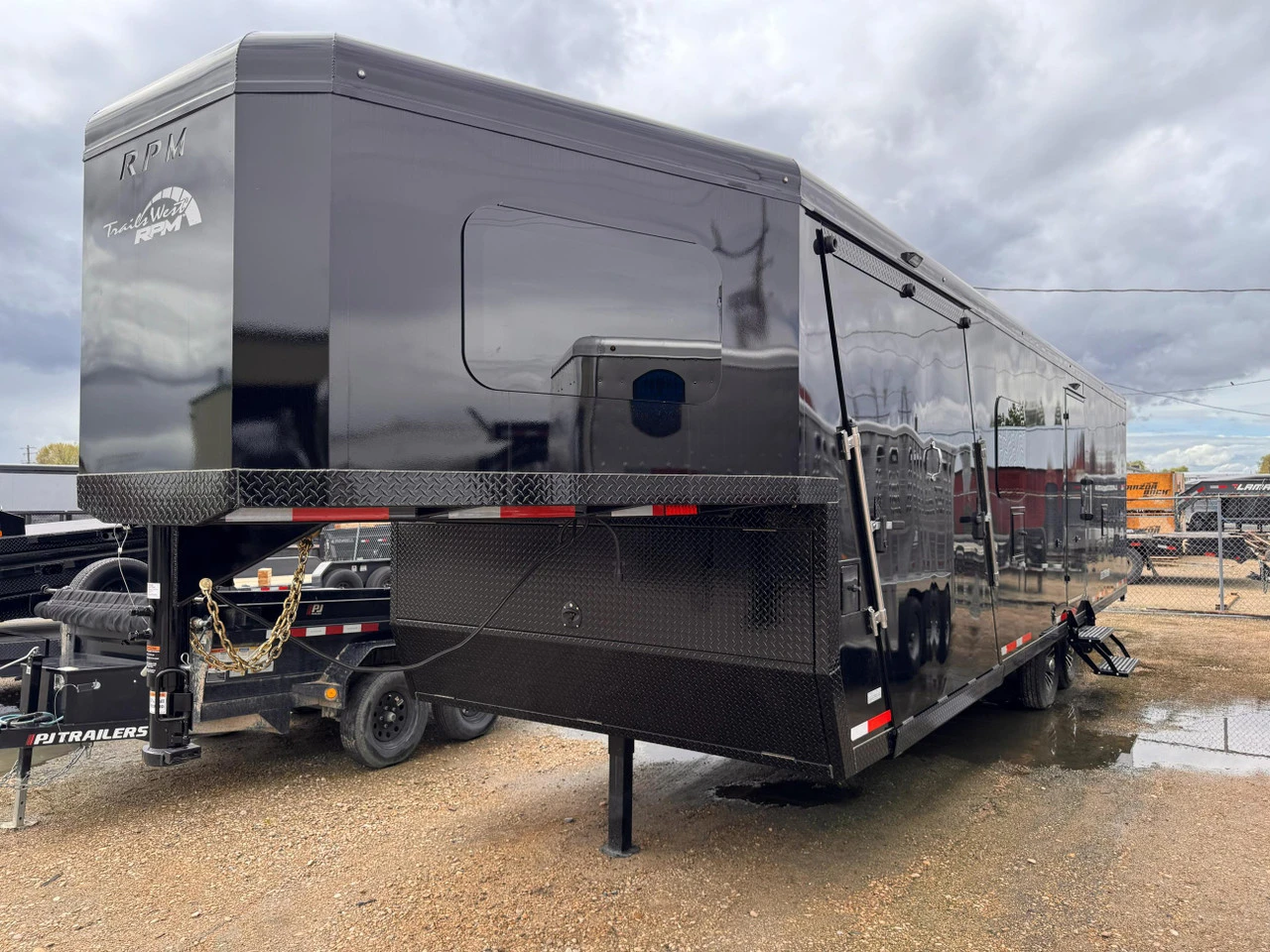 Trails West Trailers 2026 RPM ALTITUDE 28' Powersports Trailer | Tandem Axle 14K, Extreme Cold, Fuel Cell, 48" Ducted Cabinet, Front Vent Windows, Extra Window
