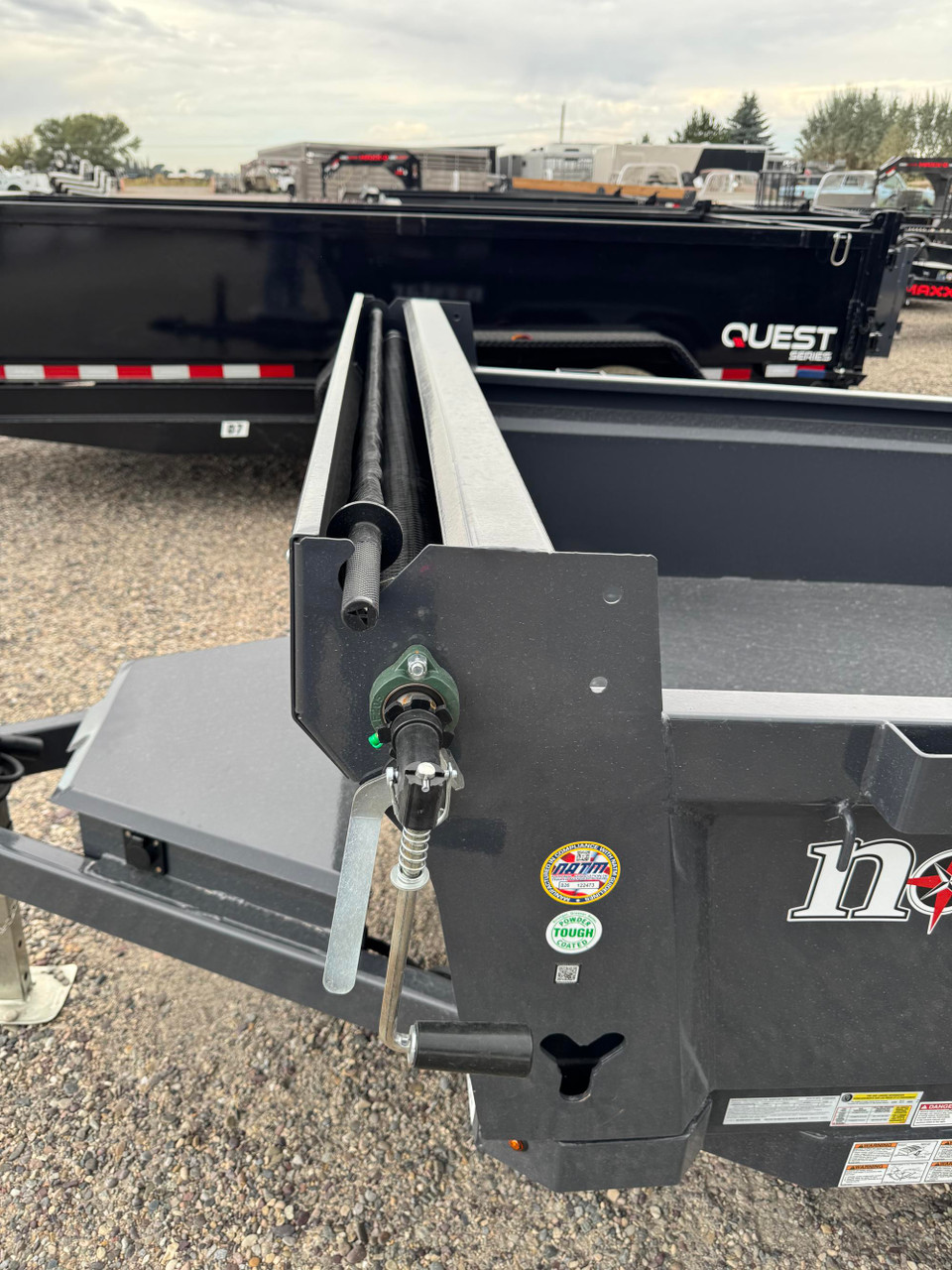 Norstar Trailers 2027 DCB 60"X10' Single Ram Dump Trailer | Tandem Axle, 60"X10' DCB TANDEM AXLE DUMP, CYLINDER LIFT, 20" SIDES 12 GUAGE, SWING DOORS, TARP, 7K GVWR (3500 LBS AXLES)