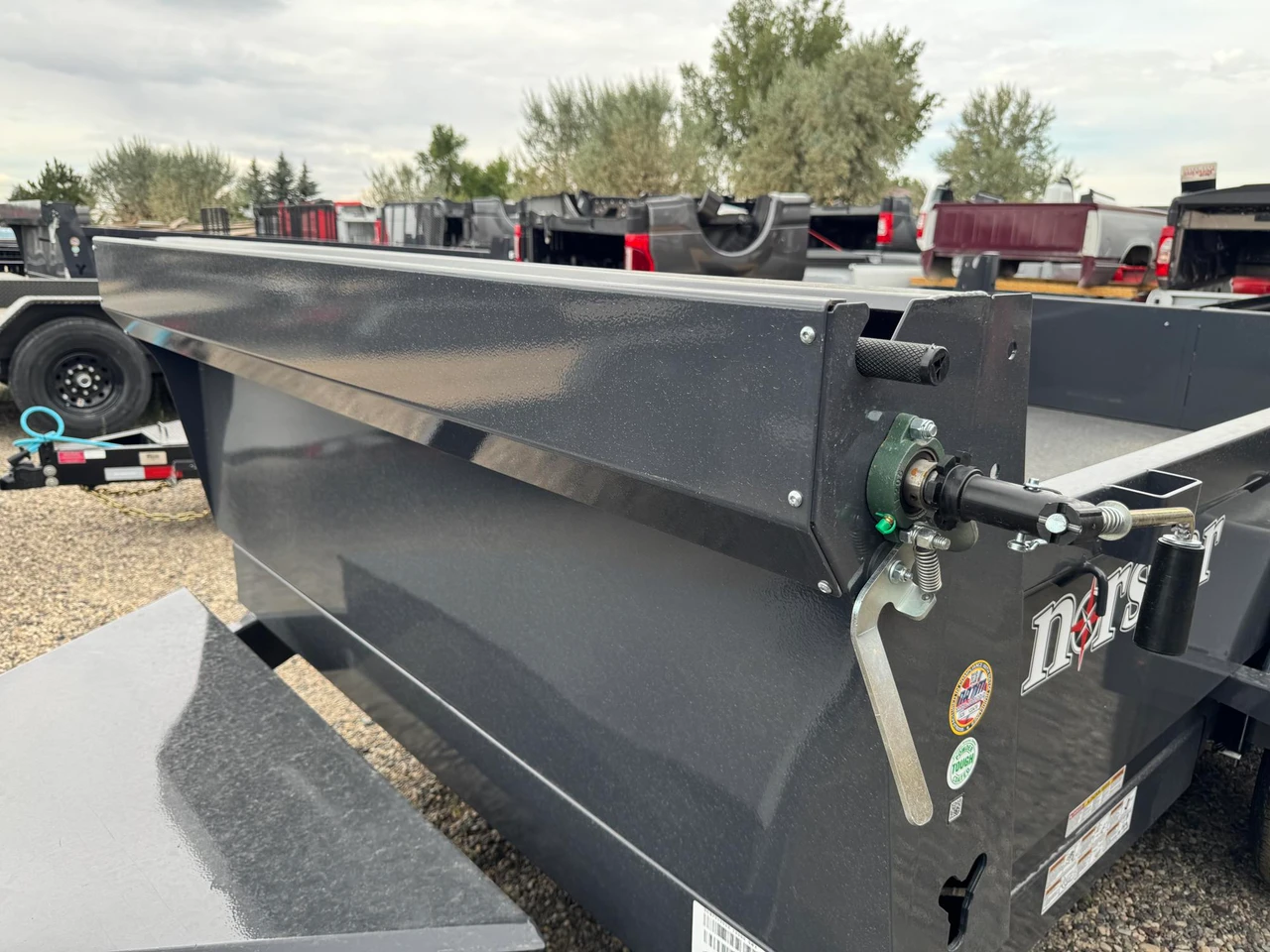 Norstar Trailers 2027 DCB 72"X12' Scissor Dump Trailer | Tandem Axle, 72"X12' DCB TA DUMP, POWER UP DOWN, SCISSOR LIFT, (2) 5.2K AXLES, SLIDE IN RAMPS, TARP KIT,