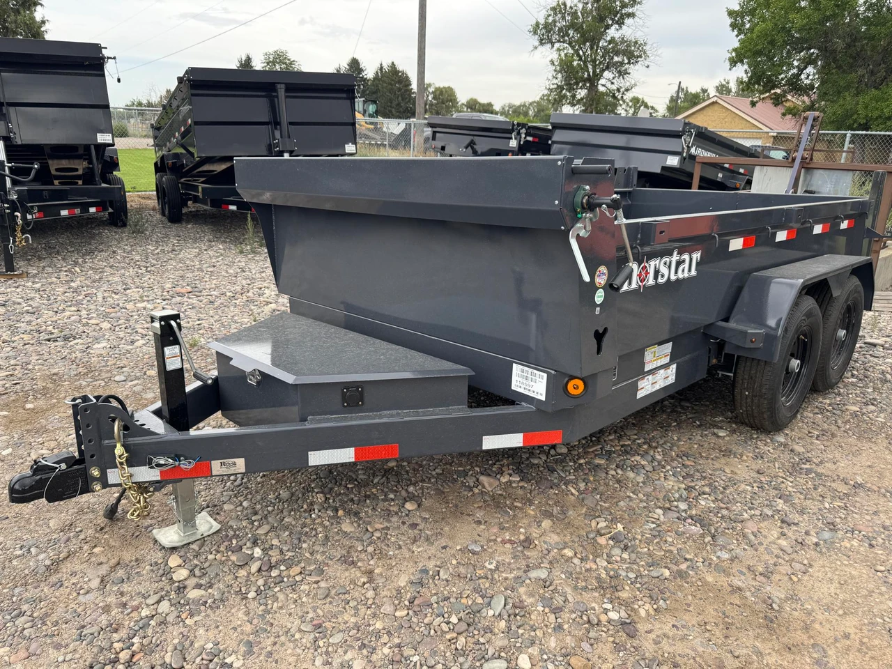 Norstar Trailers 2027 DCB 72"X12' Scissor Dump Trailer | Tandem Axle, 72"X12' DCB TA DUMP, POWER UP DOWN, SCISSOR LIFT, (2) 5.2K AXLES, SLIDE IN RAMPS, TARP KIT,