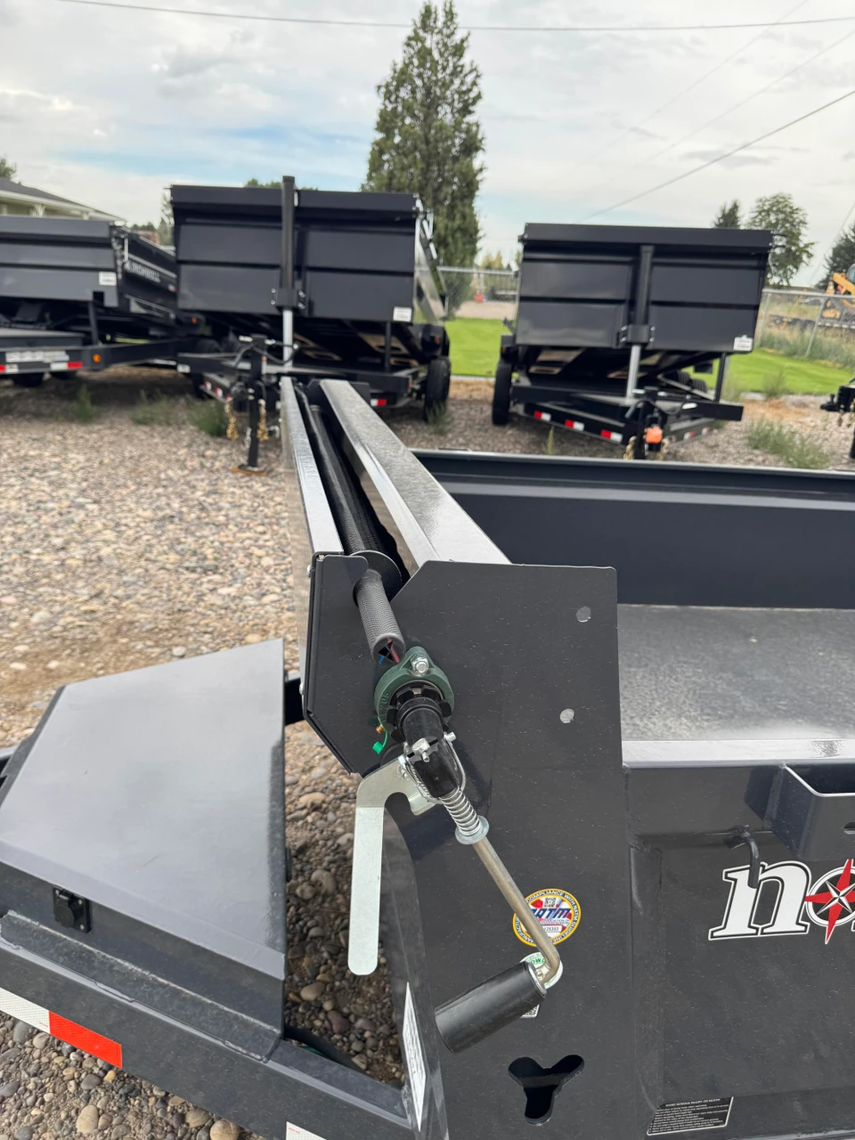 Norstar Trailers 2027 DCB 72"X12' Scissor Dump Trailer | Tandem Axle, 72"X12' DCB TA DUMP, POWER UP DOWN, SCISSOR LIFT, (2) 5.2K AXLES, SLIDE IN RAMPS, TARP KIT,