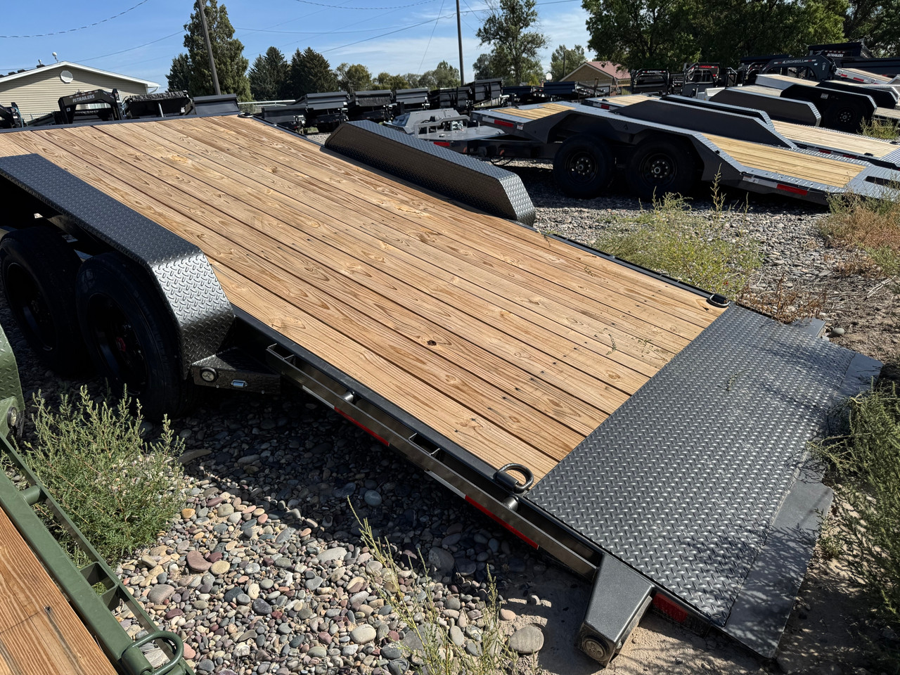 Maxx-D Trailers 2026 G6B 83"X22' Low Profile Gravity Tilt Trailer | Tandem Axle 16K, Torsion Axles, Tool Tray Behind Toolbox
