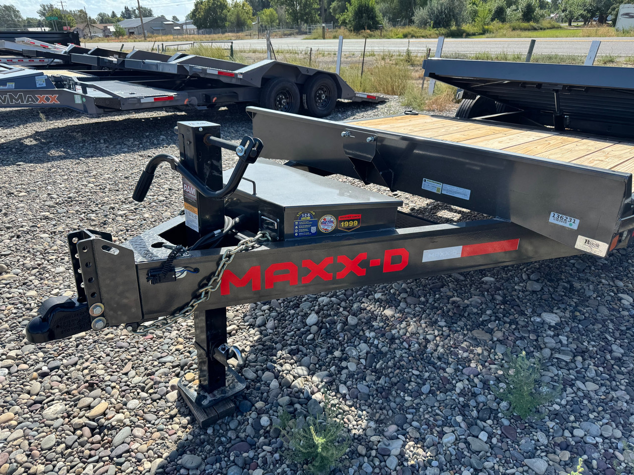 Maxx-D Trailers 2026 G6B 83"X22' Low Profile Gravity Tilt Trailer | Tandem Axle 16K, Torsion Axles, Tool Tray Behind Toolbox