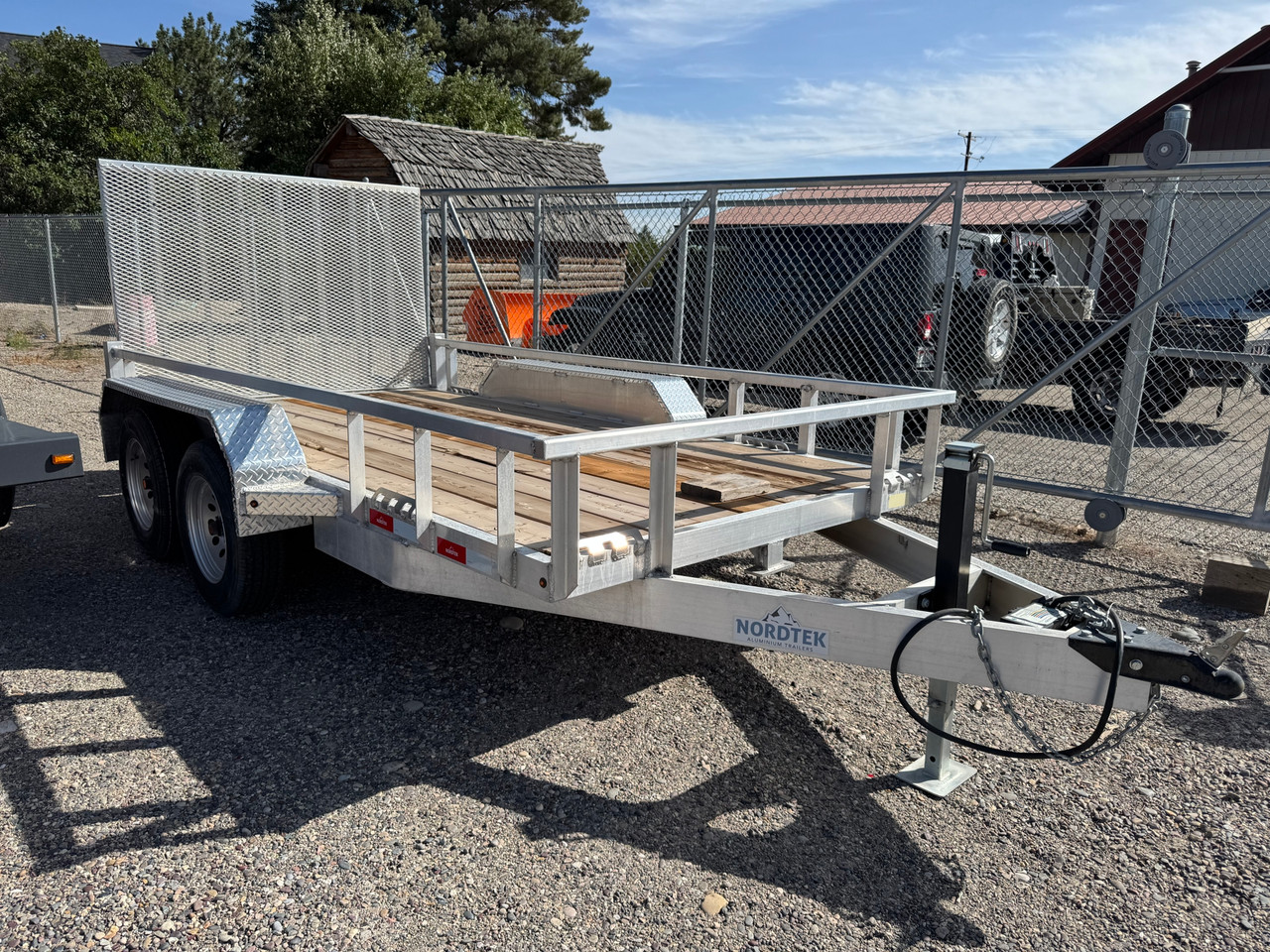 Nordtek Trailers 2025 UT 72"X12' Utility Trailer | Tandem Axle 7K, Wood Deck, Open Sides, Rear Ramp Gate, Brakes Both Axles