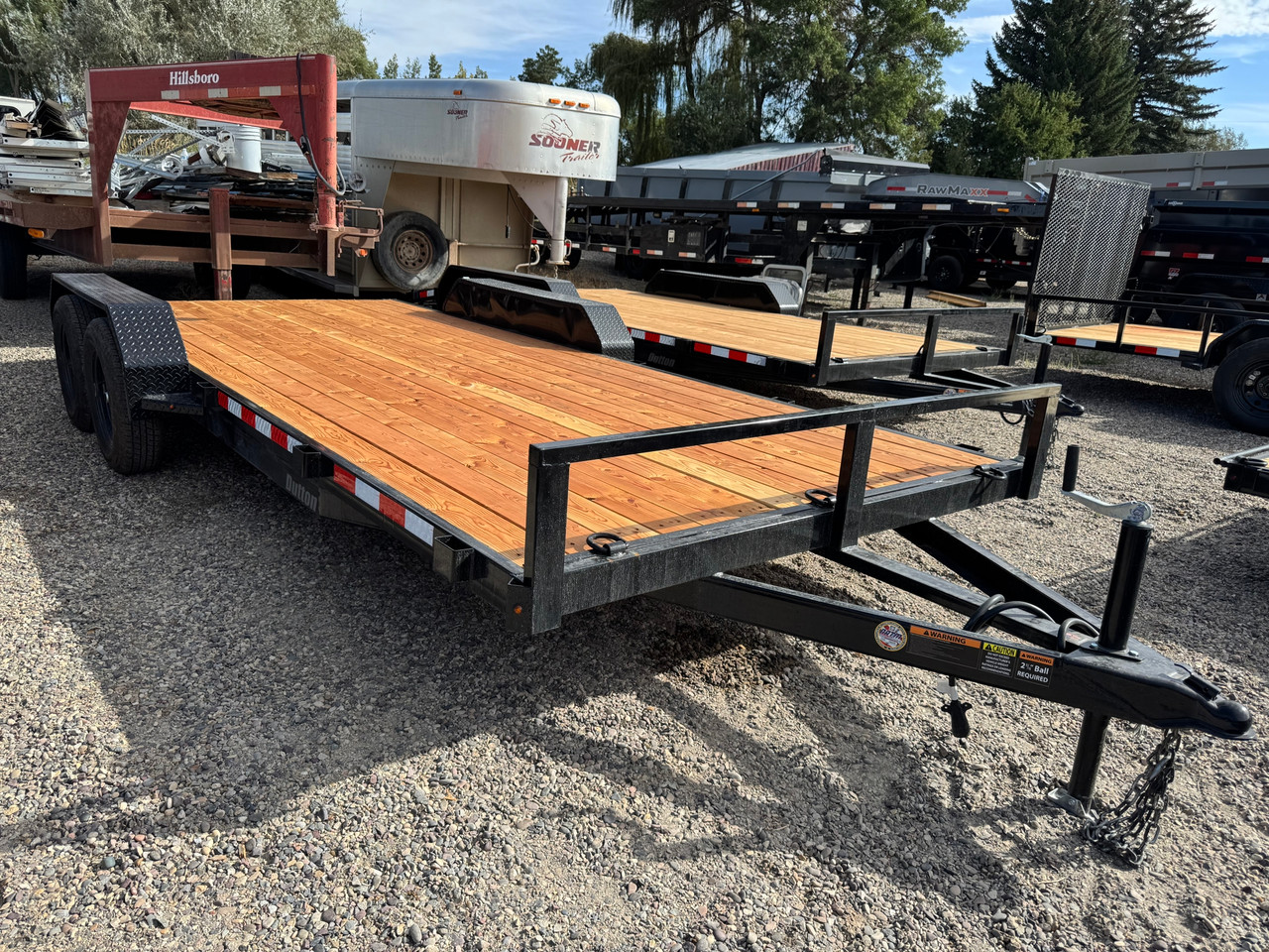 Dutton Trailers 2026 DT 72"X18' Car Hauler Trailer | Tandem Axle 7K, Wood Deck, Diamond Plate Fenders, Slide In Ramps, D-Ring Tie Downs, Dovetail Deck