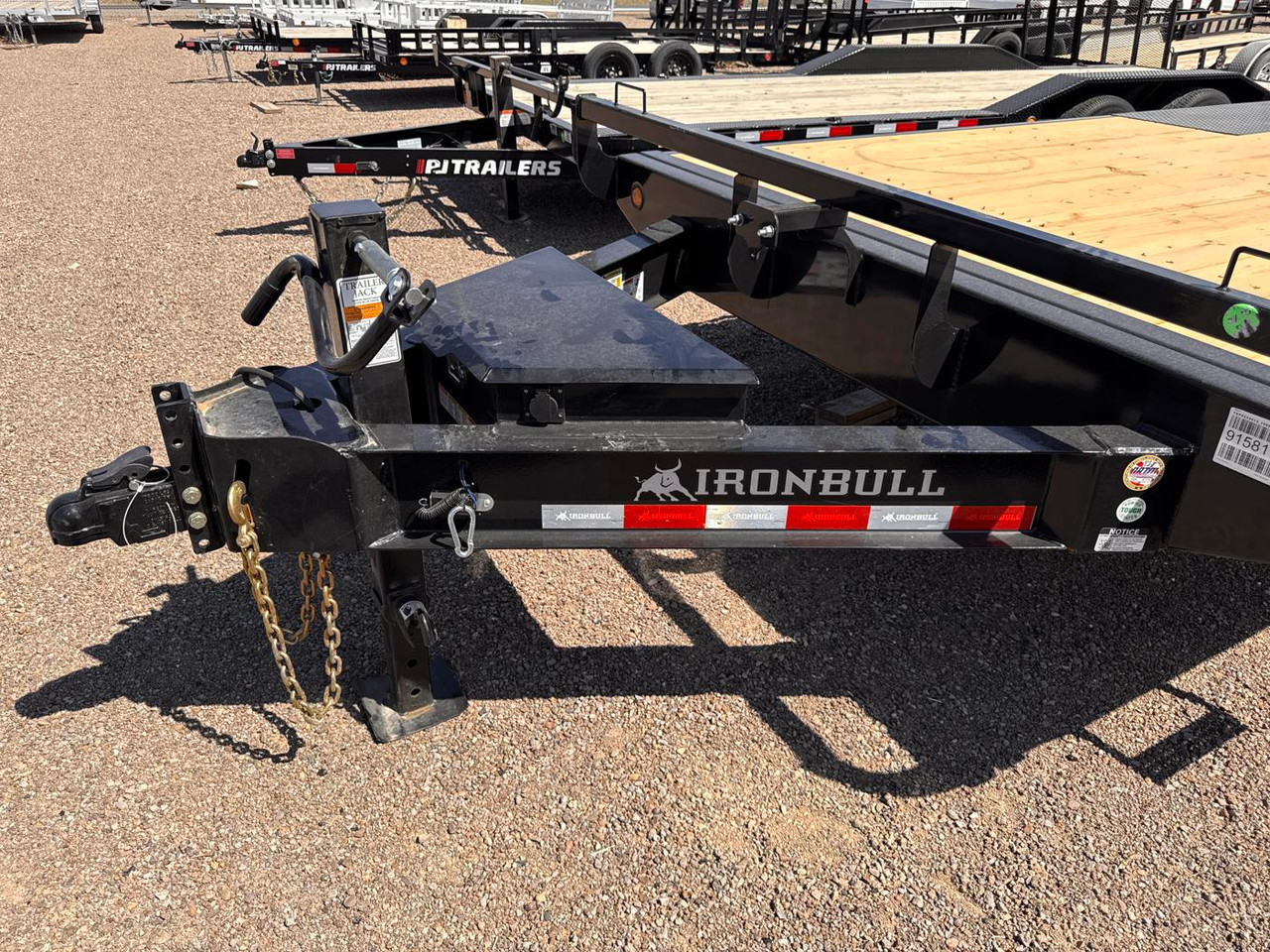 Iron Bull Trailers 2026 TDP 102"X22' Tilt Trailer | Tandem Axle Axle 14K, Pump Box, Spare Tire Mount