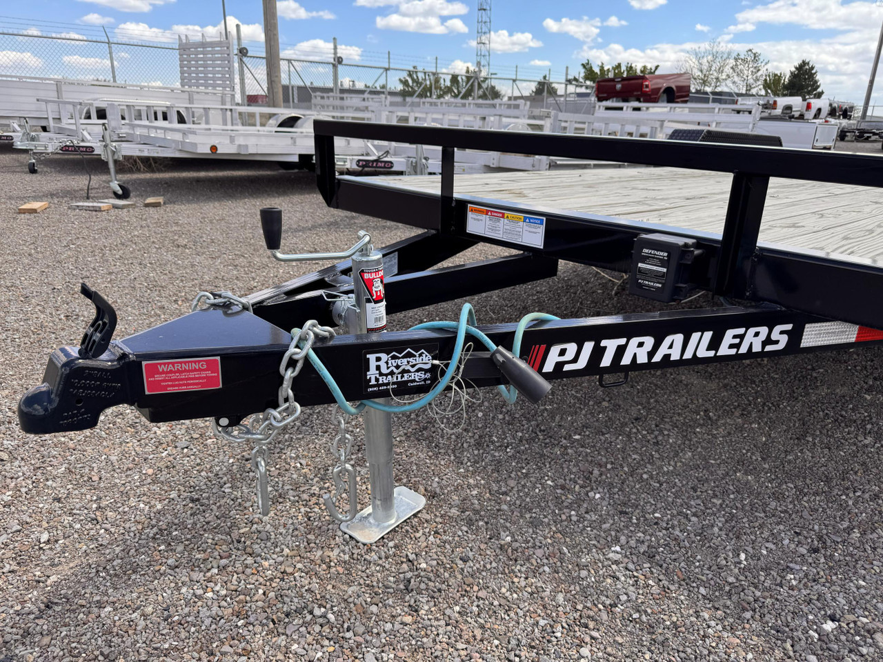 P.J. Trailers 2024 C4 102"X20' Car Hauler Trailer | Tandem Axle Axle 7K, Dove Tail, Spare Tire Mount