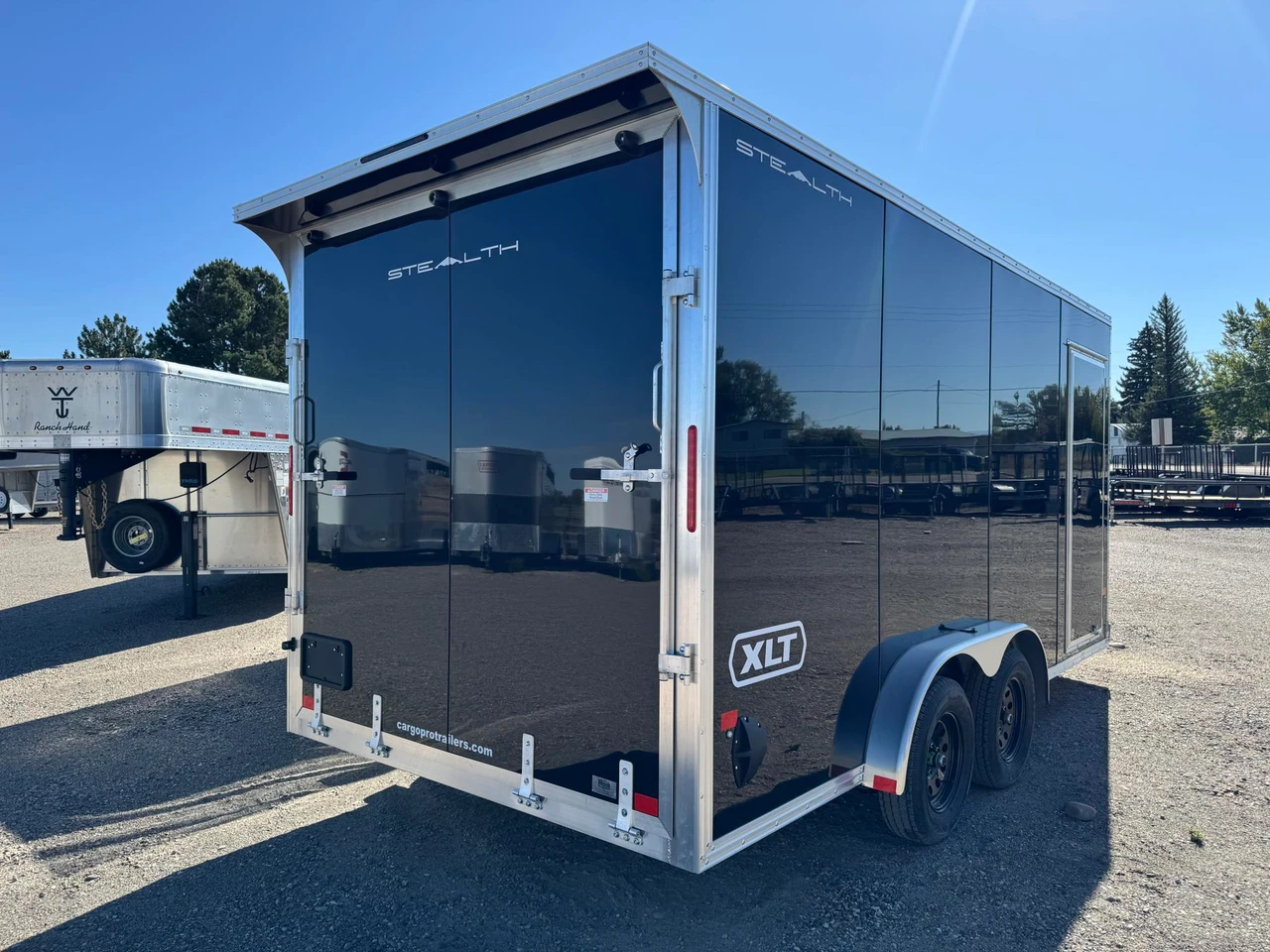 Cargo Pro Trailers 2027 Stealth XLT 78"X16' V-Nose Cargo Trailer | Tandem Axle 7K, CARGO PRO, SIDE DOOR