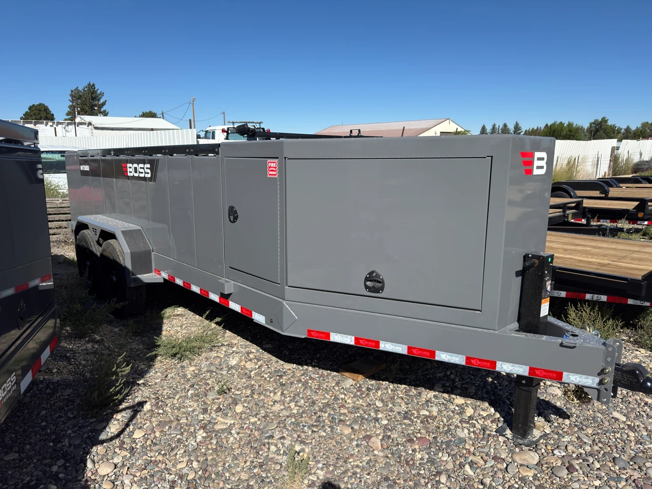 Boss Trailers 2027 880 Gallon Refueling Trailer | Tandem Axle 14K, Multi-Tank, 30 GPM Gas Pump,  90 Gallon DEF With Reel, Large Front Enclosure, 35' Hose Reel, Rear Enclosure, Load Tower, DOT Legal