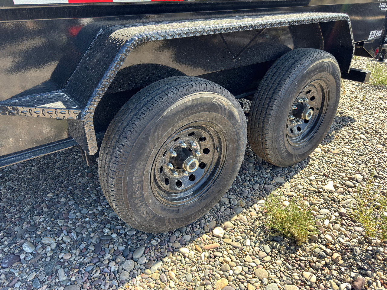 P.J. Trailers 2027 DT 83"X16' Telescopic Dump Trailer | Tandem Axle 14K, Low Profile, 6" Lift Cylinder, 24" Sides, 7ga Floors, Hydraulic Jack, Solar Charger
