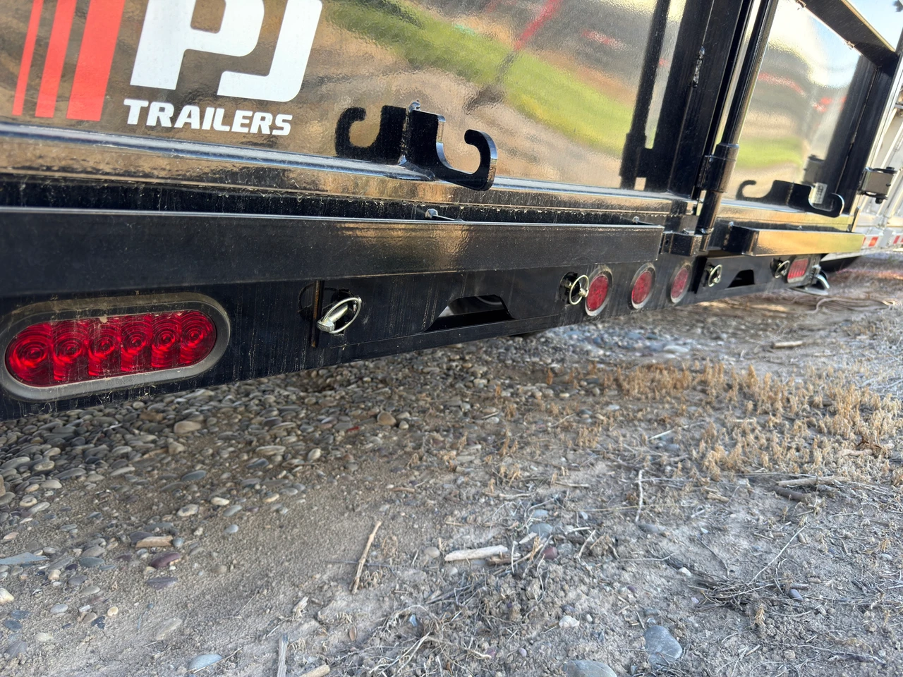 P.J. Trailers 2027 DL 83"X14' Scissor Dump Trailer | Tandem Axle 14K, 3' Sides, 7k axles, 6" CYLINDER UPGRADE, HYD JACK