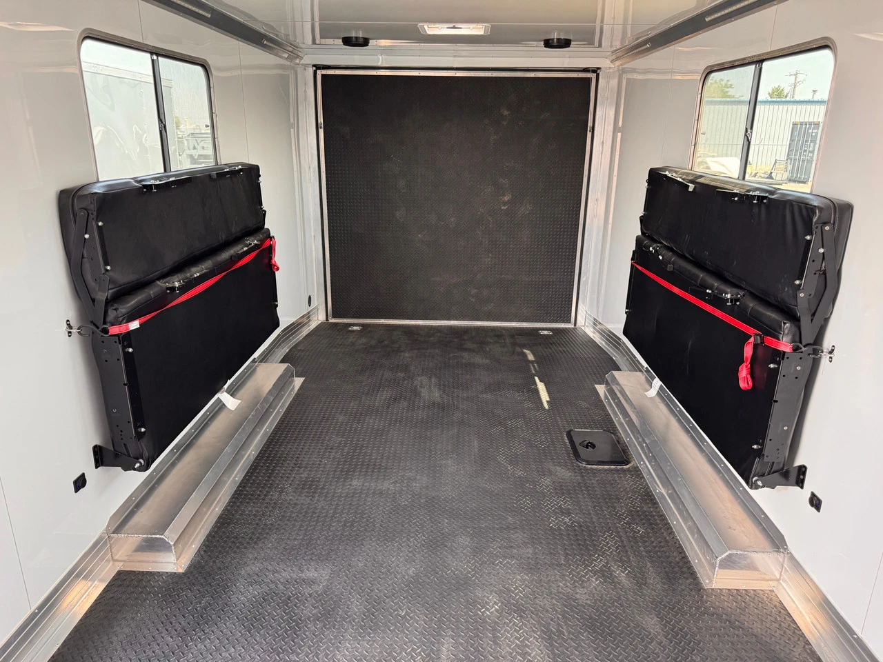 Rover Trailers 2024 WEEKENDER 100"X24' Powersports Trailer | Tandem Axle 9.99K, Bathroom/Shower, Cooktop /Fridge, Fold Down Bench Beds, AC/Heat