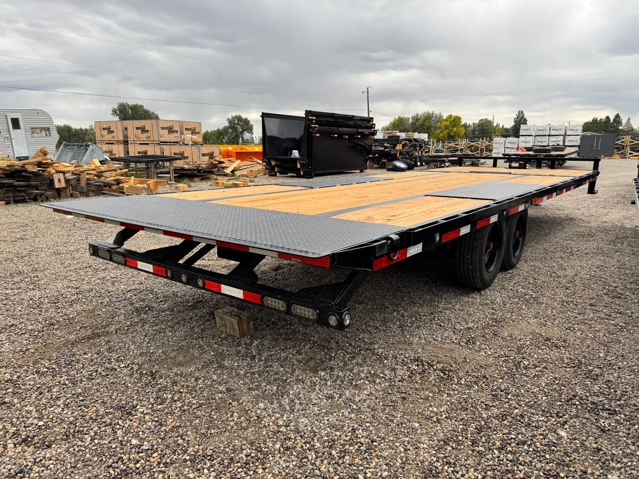 Maxx-D Trailers 2027 GOX 102"X26' Deckover Tilt Trailer | Tandem Axle 17.5K, 6' STATIONARY, 20' TILT, SPARE MOUNT, WINCH PLATE W/ROLLER
