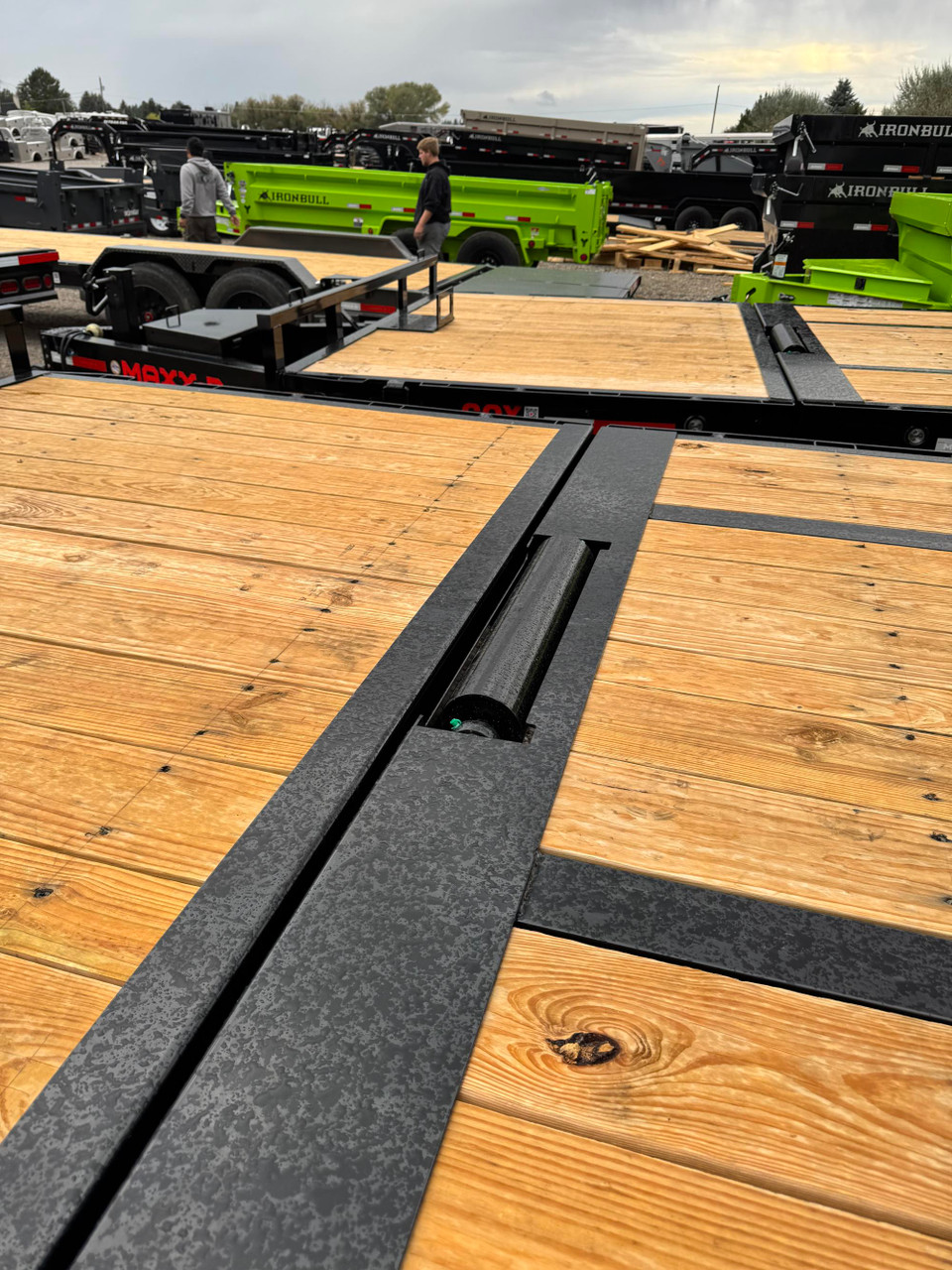 Maxx-D Trailers 2027 GOX 102"X26' Deckover Tilt Trailer | Tandem Axle 17.5K, 6' STATIONARY, 20' TILT, SPARE MOUNT, WINCH PLATE W/ROLLER
