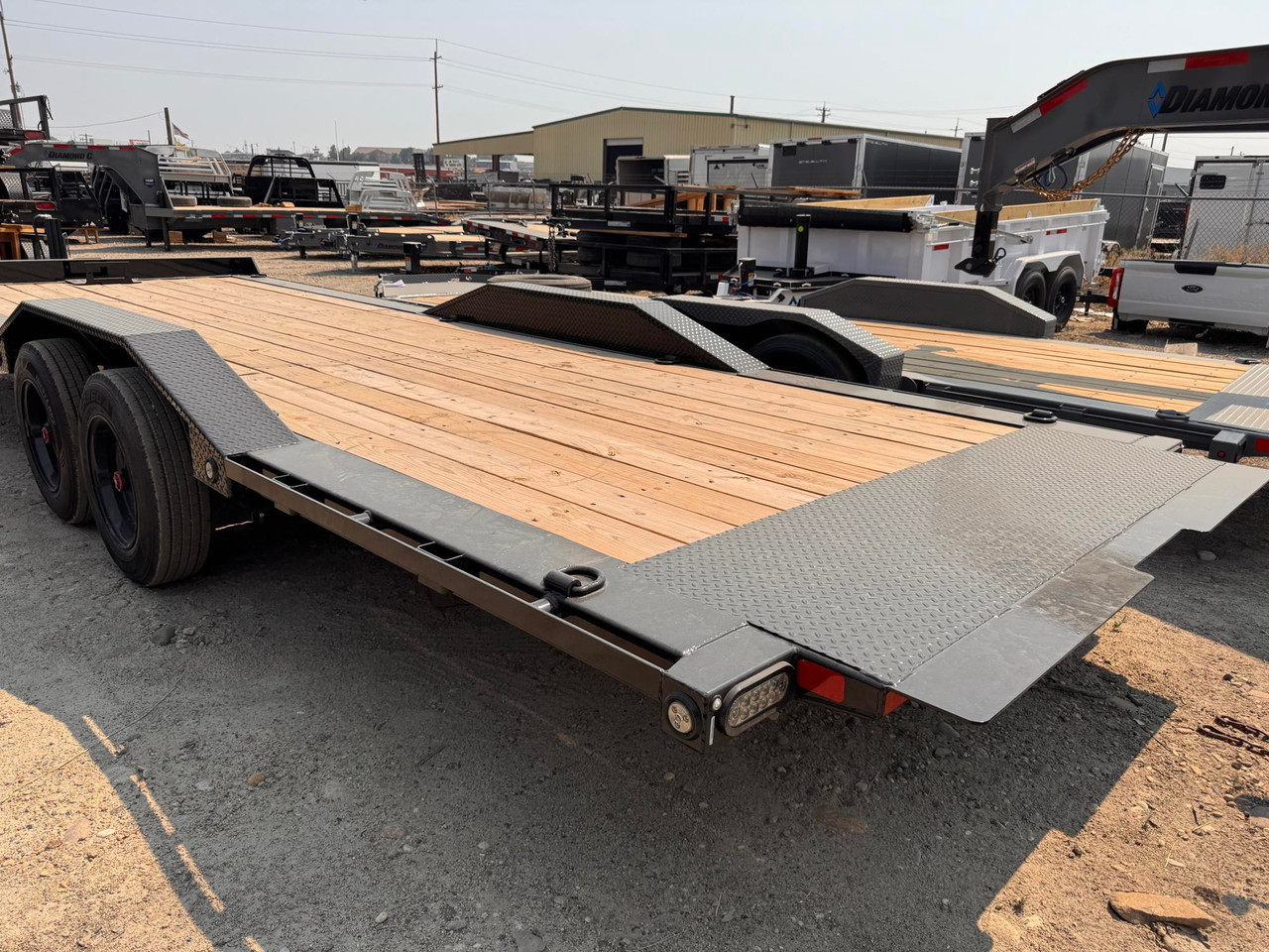 Maxx-D Trailers 2027 T8B 102"X24' Power Tilt Trailer | Tandem Axle, Full Tilt, Drive Over Fenders, wireless remote, winch plate, Hydraulic Jack, 16K