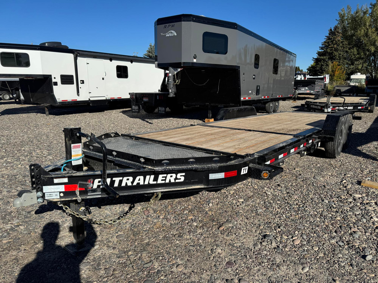 P.J. Trailers 2027 TY 83"X22' Equipment Tilt Trailer | Tandem Axle 14K, 8" I-Beam Frame, w/14 Ply Tires, Torsion Axles, 16' Tilt Deck
